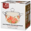 AGNESS кастрюля со стеклянной крышкой парижские коты 2л